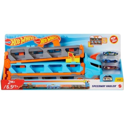 Hot Wheels Speedway Hauler Vehicle Playset