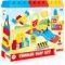 Dolu Toddler Construction Big Blocks Car Playset – 50 Pieces