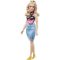 Barbie Fashionistas – Curvy Blonde Doll in Girl Power Outfit
