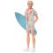 Barbie The Movie Ken Doll in Pastel Striped Beach Matching Set
