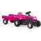 Dolu Kids Childen’s Ride On Pink Tractor With Trailer