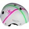 Ride-ezy Hector White Light Up 48-53cm Safety Helmet