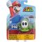Super Mario Green Shy Guy with POW Block 4” Posable Figure
