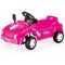 Dolu Pedal Powered Unicorn Pink Race Car with Working Horn