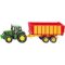 Die-Cast 1:87 John Deere Tractor With Silage Trailer