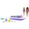 Barbie Mermaid Power Speed Boat Playset with Dolls