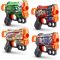 XSHOT Skins: Menace Blaster 4 Pack with 24 Darts – Exclusive (Styles Vary) by ZURU
