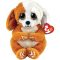Ty Beanie Bellies – Ruggles the White and Brown Dog 15cm Soft Toy