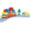 Dolu 36 Piece Train Track Construction Brick Playset