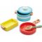 Early Learning Centre Wooden Kitchen Pots and Pans