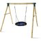 Plum Spider Monkey II Wooden Swing Set