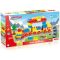 Dolu 89 Piece Train Track Construction Brick Playset
