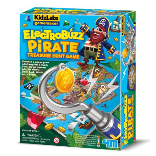 KidzLabz Gamemaker ElectroBuzz Pirate Treasure Hunt Board Game