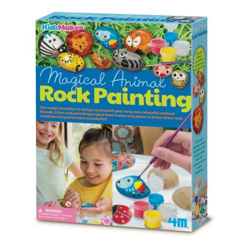 KidzMaker Magical Animal Rock Painting Craft Set