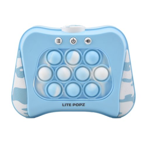 Lite Popz Push Button Fidget Game – Blue Camo