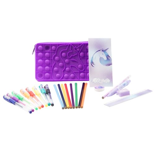 Majestic Unicorn Fidget Popper Stationery Set