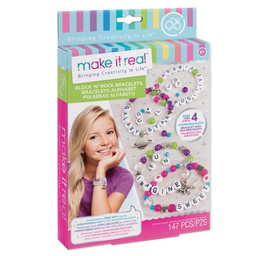 Make It Real Block ‘N Rock Charm Bracelets Craft Set