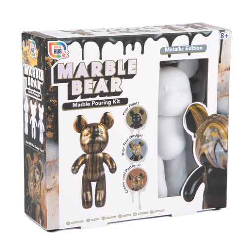 Marble Bear – Metallic Marble Pouring Craft Kit