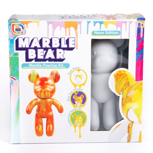 Marble Bear – Neon Marble Pouring Craft Kit