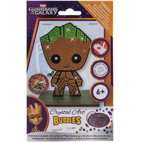 Marvel Guardians of the Galaxy Crystal Art Buddy Groot Craft Set