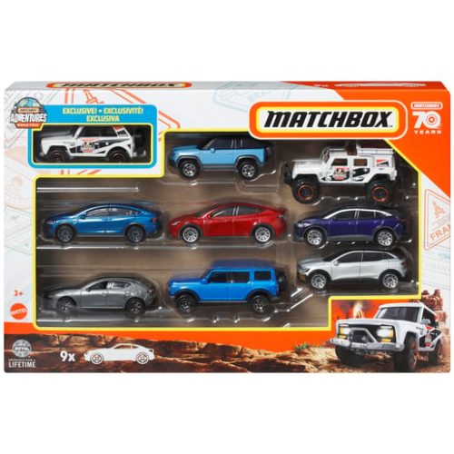 Matchbox Adventures World Tour 9 Car Set