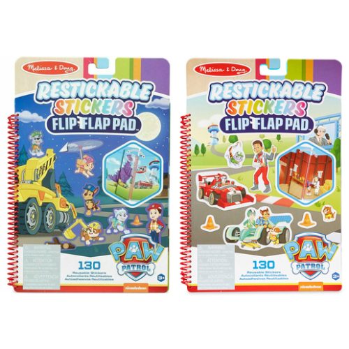 Melissa & Doug Paw Patrol Restickable Sticker Flip Flap Pad Sticker Book (Styles Vary)