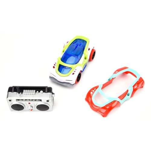 Mini RC Mix & Match Race Car – White