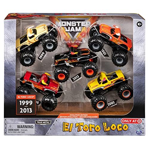 Monster Jam El Toro Loco Evolution Edition 5-Pack 1:64 Scale Diecast Monster Trucks