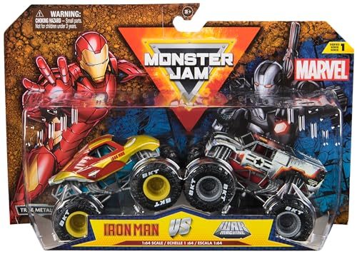 Monster Jam, Marvel Official Iron Man Vs. War Machine Die-Cast Monster Trucks