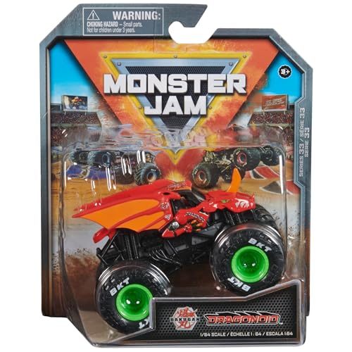 Monster Jam, Official Bakugan Dragonoid Monster Truck, Die-Cast Vehicle, 1:64 Scale