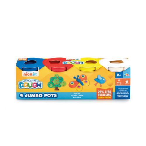 Nick Jr. Ready Steady Dough 4 Jumbo Pots (Styles Vary)