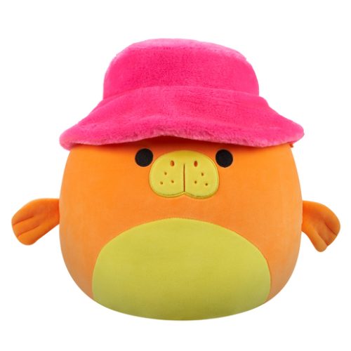 Original Squishmallows 12′ Soft Toy – Barkev the Neon Orange Manatee