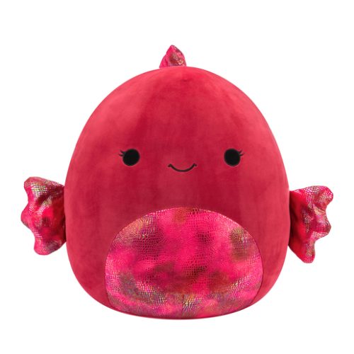 Original Squishmallows 16′ Soft Toy – Barella the Raspberry Beta Fish