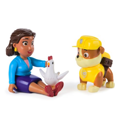 Paw Patrol Rubble & Mayor Goodway Figures