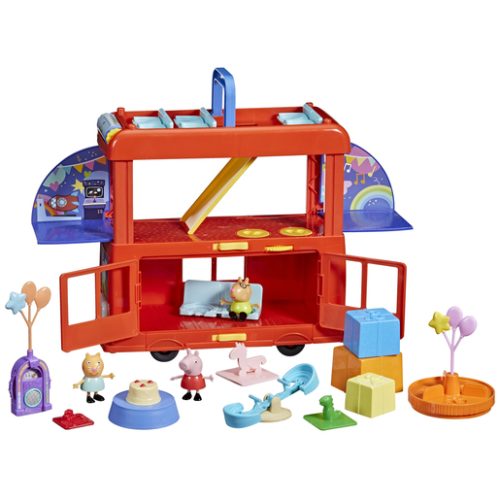 Peppa Pig Peppa’s 2-in-1 Party Bus Playset