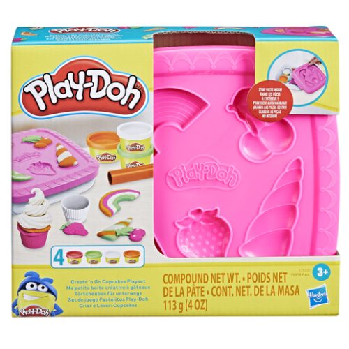 Play-Doh Create n’ Go Cupcakes Dough Playset – Pink