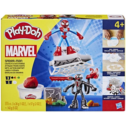 Play-Doh Marvel Spider-Man Launch & Slice Battle Dough Playset