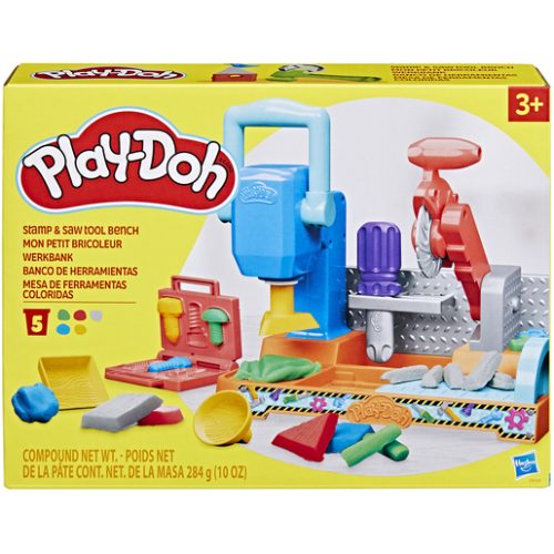 Play-Doh Stamp & Saw Tool Bench Dough Playset