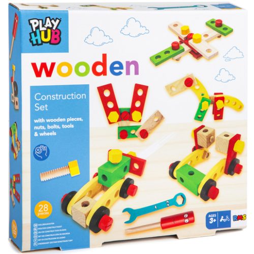 Play Hub Wooden Construction Set