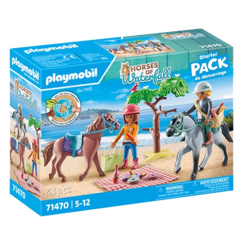 Playmobil 71470 Horses of Waterfall – Trip to the Beach Starter Pack Construction Set
