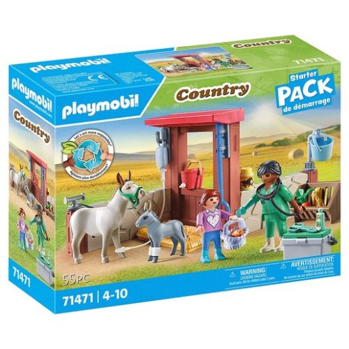 Playmobil 71471 Country – Farmyard Veterinarian Starter Pack Construction Set