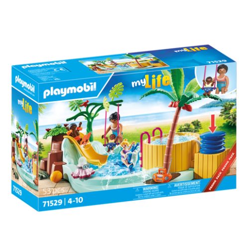Playmobil 71529 My Life – Children’s Pool with Whirlpool Construction Set