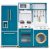 Plum Bakehouse Traditional Wooden Kitchen with Fridge