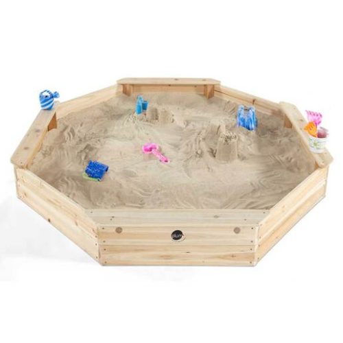 Plum Giant Wooden Sandpit – Natural