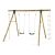 Plum Gibbon Wooden Swing Set