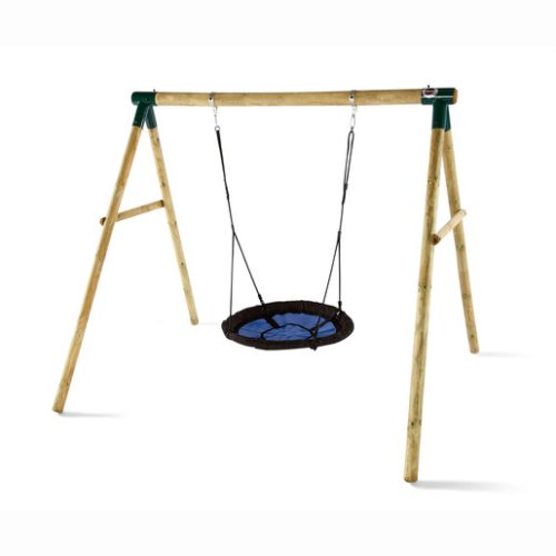 Plum Spider Monkey II Wooden Swing Set