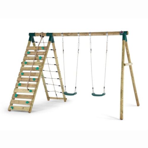 Plum Uakari Wooden Garden Swing and Climbing Frame
