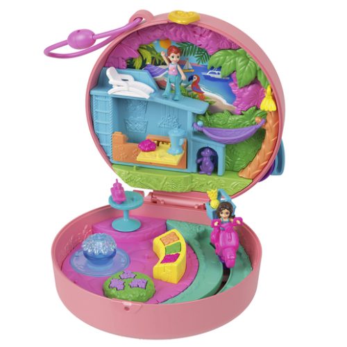 Polly Pocket Adventures in Rio Doggy Adventure Moped Playset
