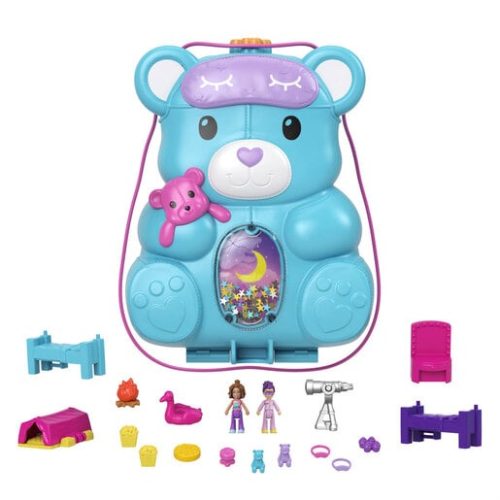 Polly Pocket Large Sleepover Teddy Bear Purse Playset