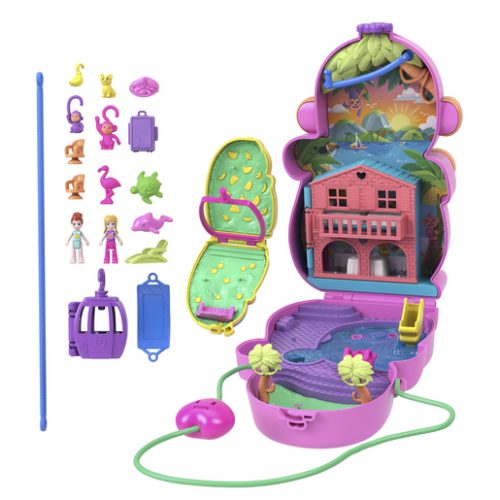 Polly Pocket Mumma Monkey & Baby Playset